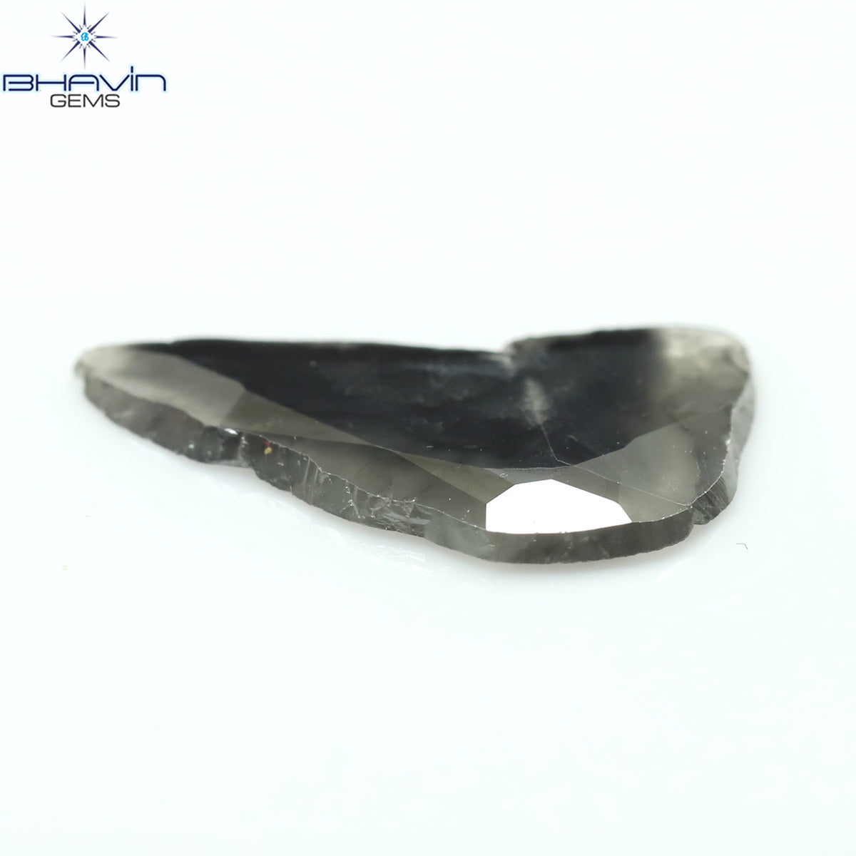 1.75 CT Natural Slice Diamond Gray Salt And Pepper Color Clarity I3 (15.74 MM)