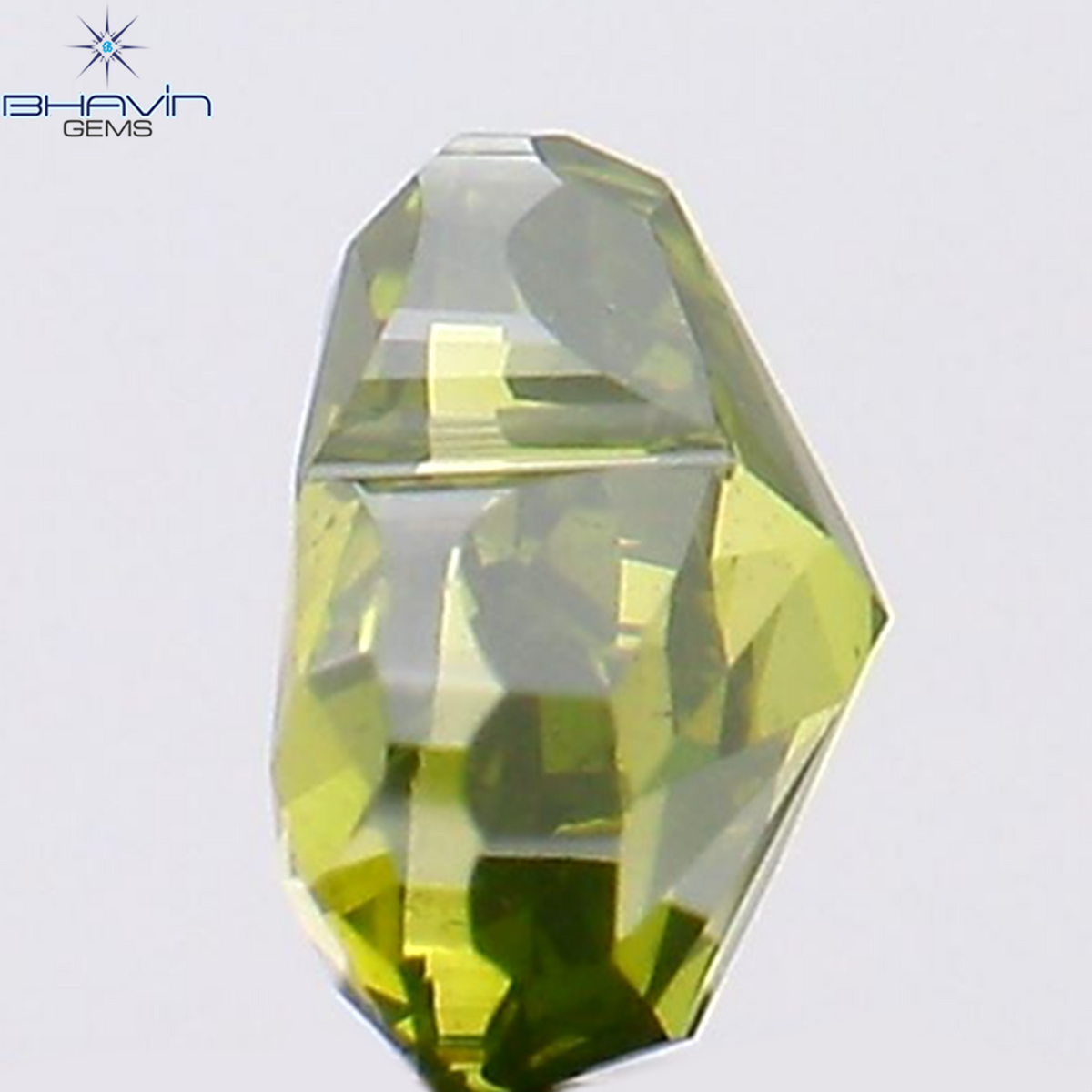 0.23 CT Natural Heart Diamond Enhanced Green Color Clarity VS2 (4.05 MM)