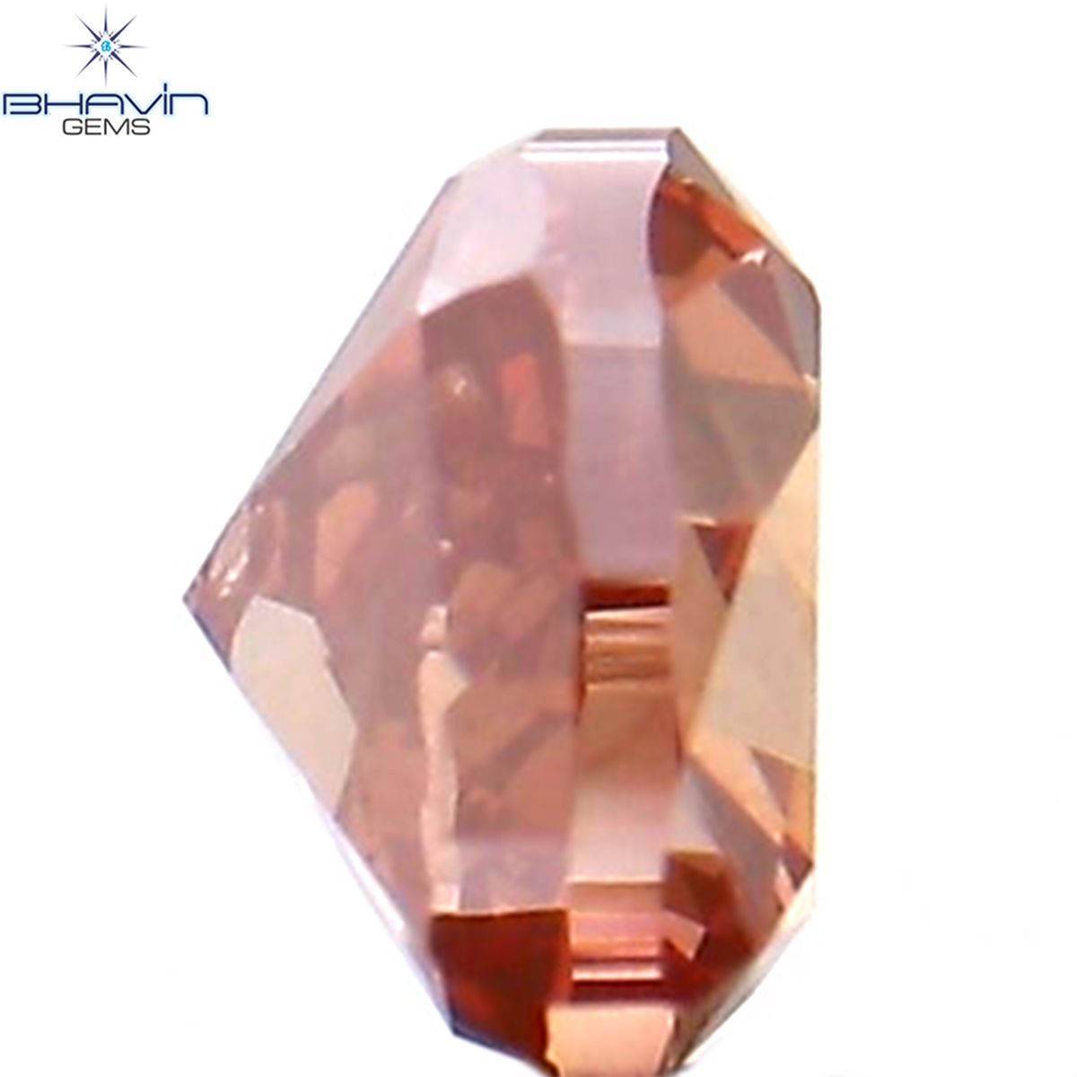 0.13 CT ハートシェイプ 天然ダイヤモンド 強化ピンク色 SI1 クラリティ (2.86 MM)