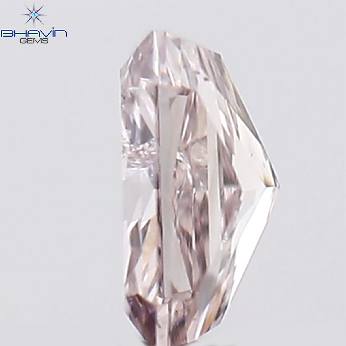 0.14 CT Natural Radiant Diamond Pink Color Clarity SI2 (3.55 MM)