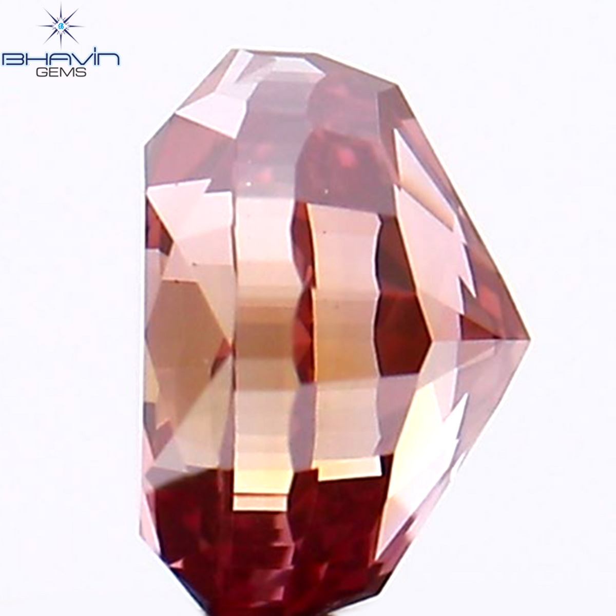 0.30 CT Natural Oval Diamond Enhanced Pink Color Clarity VS1 (4.10 MM)