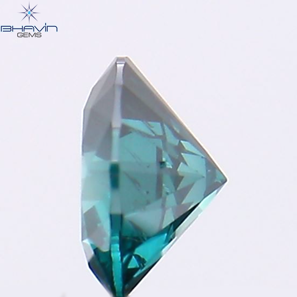0.30 CT Natural Round Diamond Enhanced Blue Color Clarity SI1 (4.25 MM)