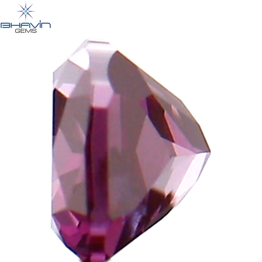 0.12 CT Natural Cushion Diamond Enhanced Pink Color Clarity SI2 (2.85 MM)