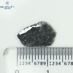 1.10 CT Slice Shape Natural Diamond Salt And Papper Color I3 Clarity (13.00 MM)