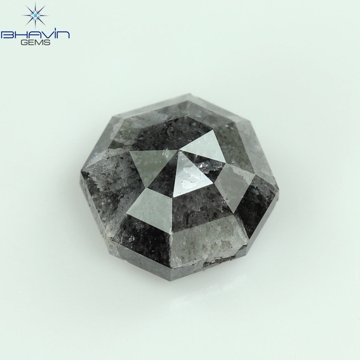 1.50 CT エメラルド シェイプ ナチュラル ルース ダイヤモンド ソルト アンド ペッパー カラー I3 クラリティ (6.38 MM)