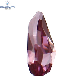 0.08 CT ペアシェイプ ナチュラル ダイヤモンド ピンク色 VS2 クラリティ (3.35 MM)