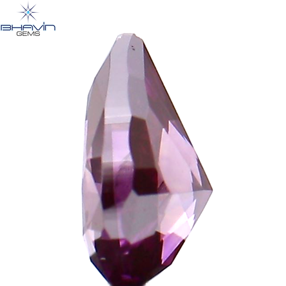 0.27 CT Natural Pear Diamond Enhanced Pink Color Clarity SI1 (4.89 MM)