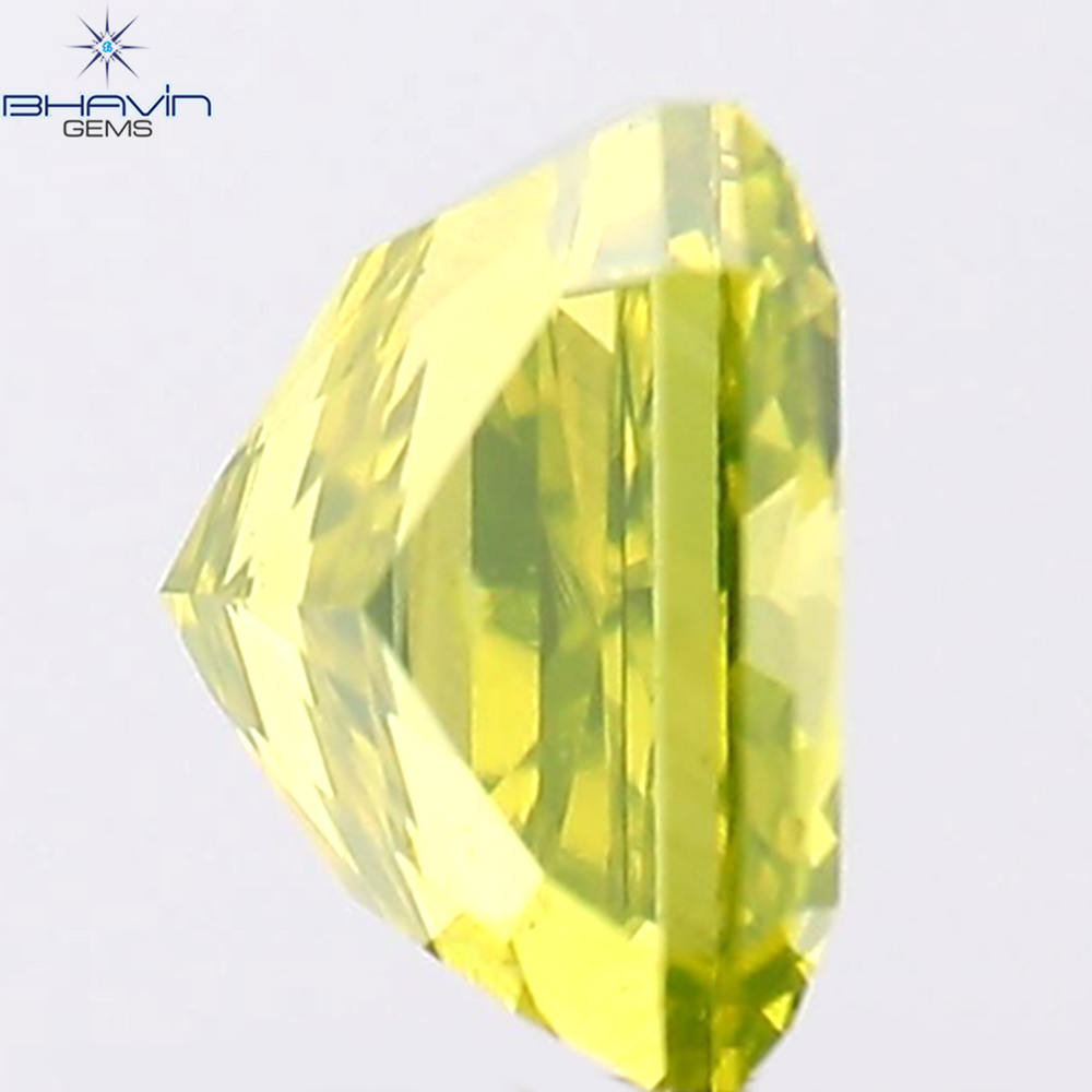 0.98 CT Radiant Shape Natural Diamond Green Color VS1 Clarity (5.47 MM)