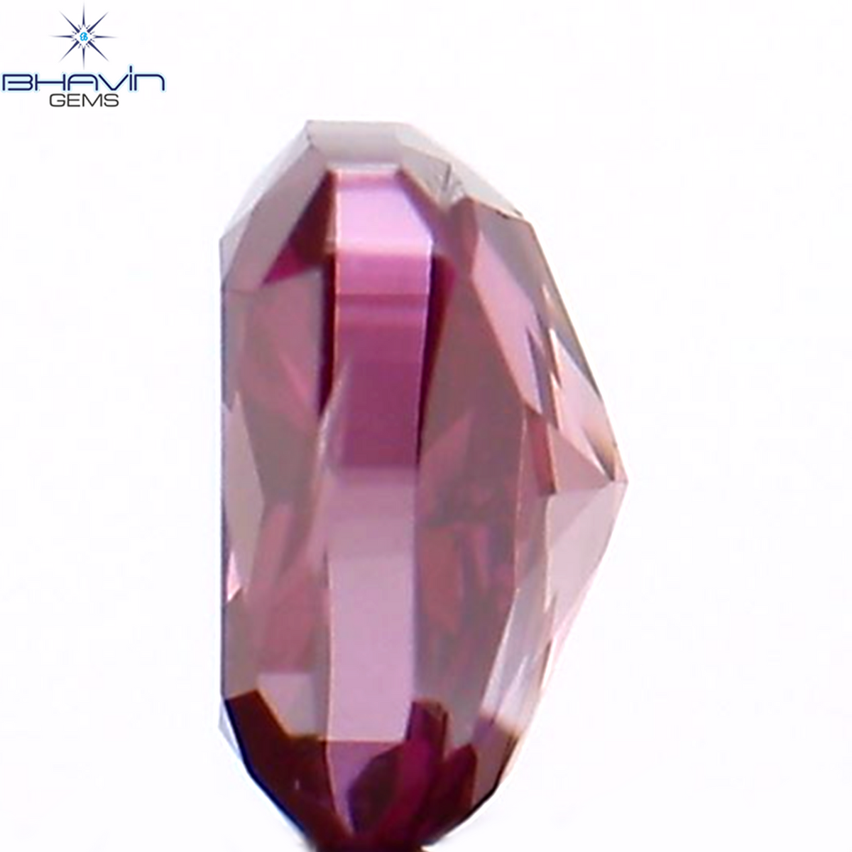 0.17 CT クッション シェイプ ナチュラル ルース ダイヤモンド 強化ピンク色 VS1 クラリティ (3.33 MM)