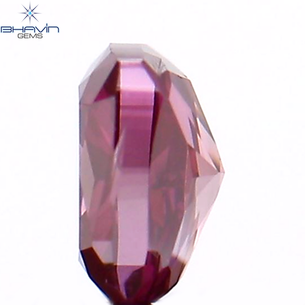0.17 CT Cushion Shape Natural Loose Diamond Enhanced Pink Color VS1 Clarity (3.33 MM)