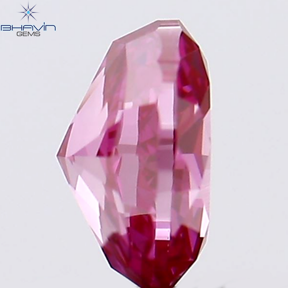 0.28 CT Oval Shape Natural Diamond Enhanced Pink Color VS1 Clarity (4.34 MM)