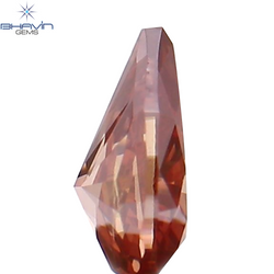 0.12 CT ペアシェイプ ナチュラル ダイヤモンド ピンク色 SI1 クラリティ (3.89 MM)