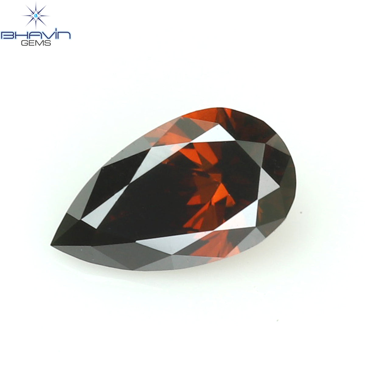 0.11 CT ペアー ダイヤモンド コニャック カラー クラリティ VS1 (4.30 MM)
