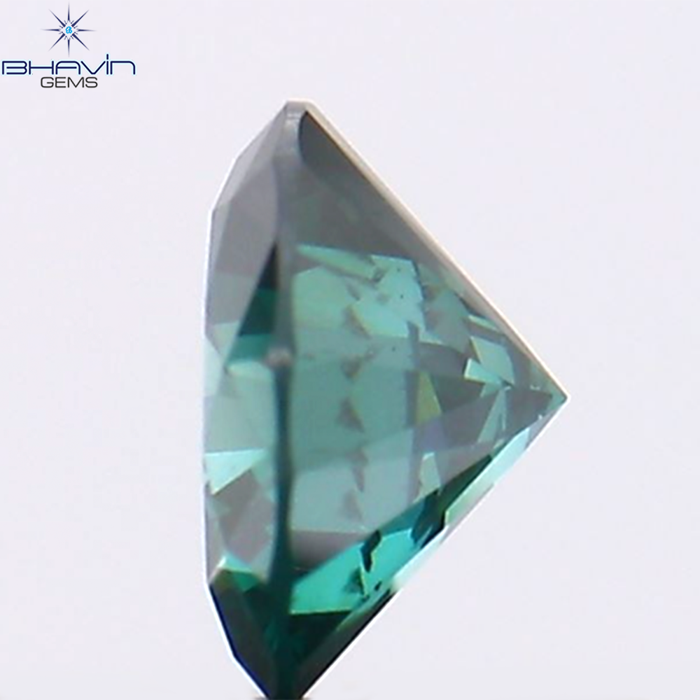 0.31 CT Natural Round Diamond Enhanced Blue Color Clarity SI1 (4.36 MM)