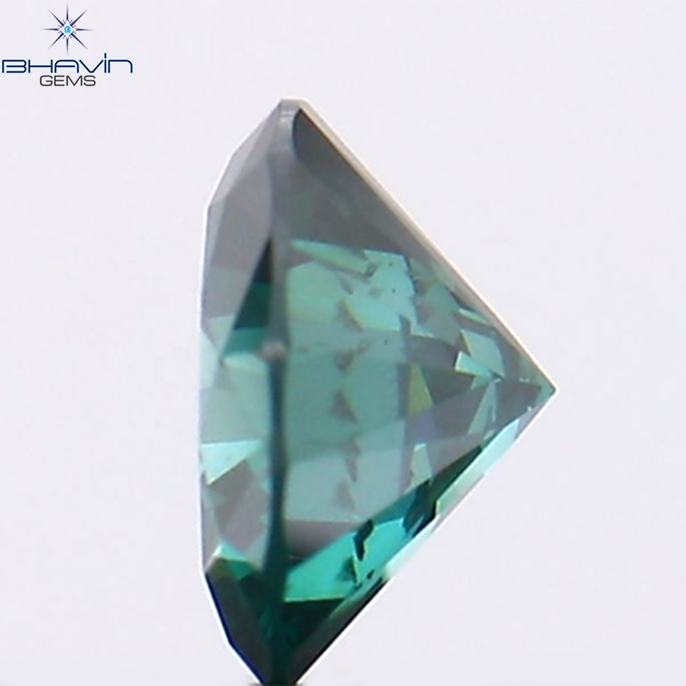 0.31 CT Round Shape Natural Diamond Blue Color SI1 Clarity (4.36 MM)