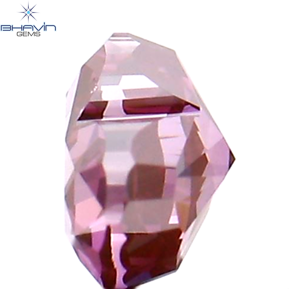 0.20 CT Natural Heart Diamond Enhanced Pink Color Clarity VS1 (3.73 MM)