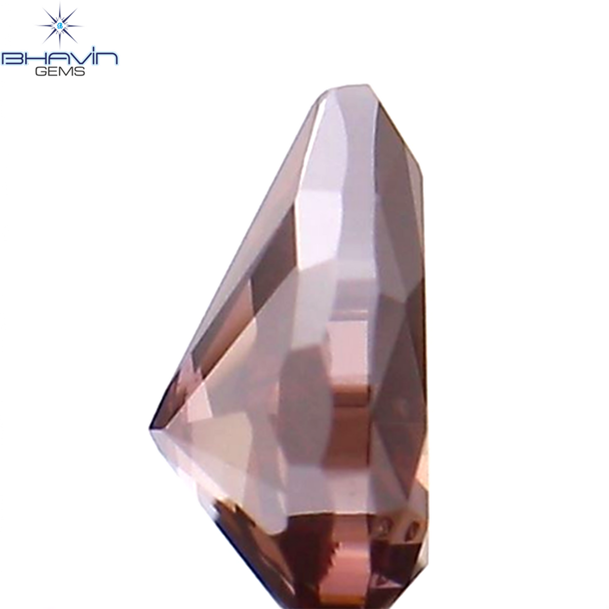0.17 CT Natural Pear Diamond Enhanced Pink Color Clarity VS2 (4.04 MM)