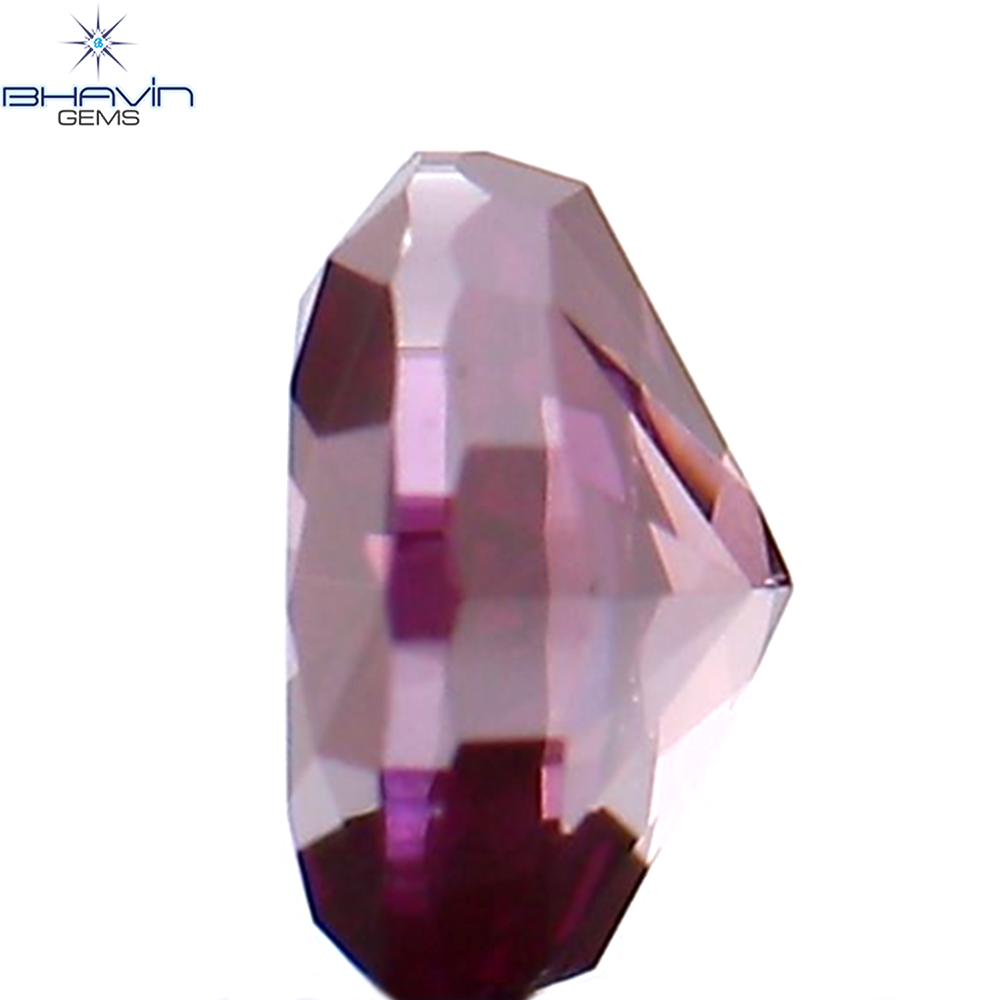 0.27 CT Natural Oval Diamond Enhanced Pink Color Clarity VS2 (4.09 MM)