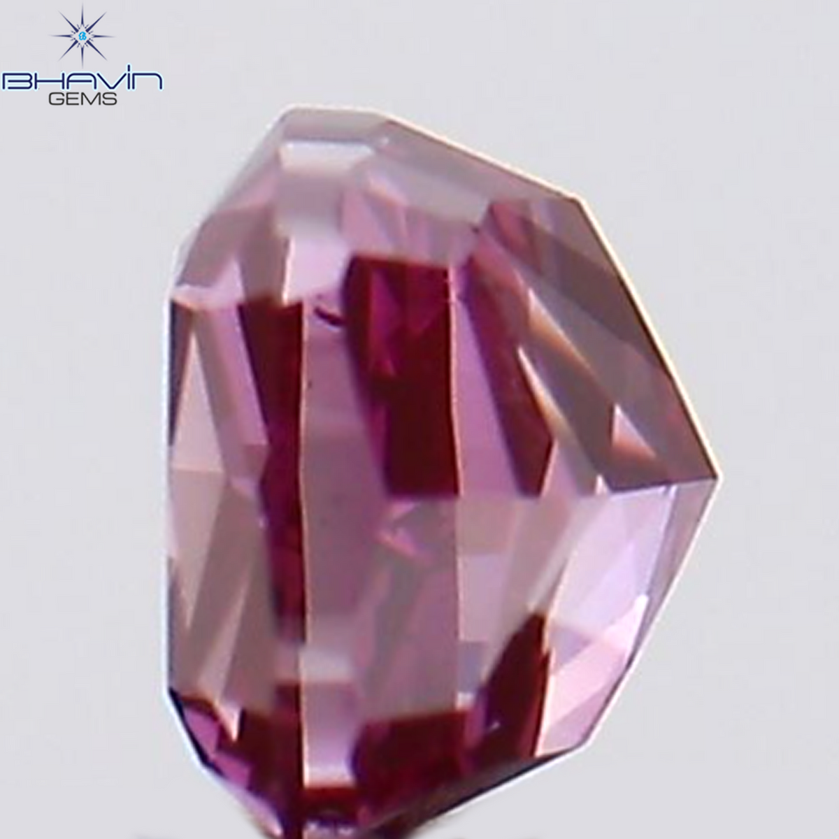 0.14 CT Natural Cushion Diamond Enhanced Pink Color Clarity VS1 (2.74 MM)