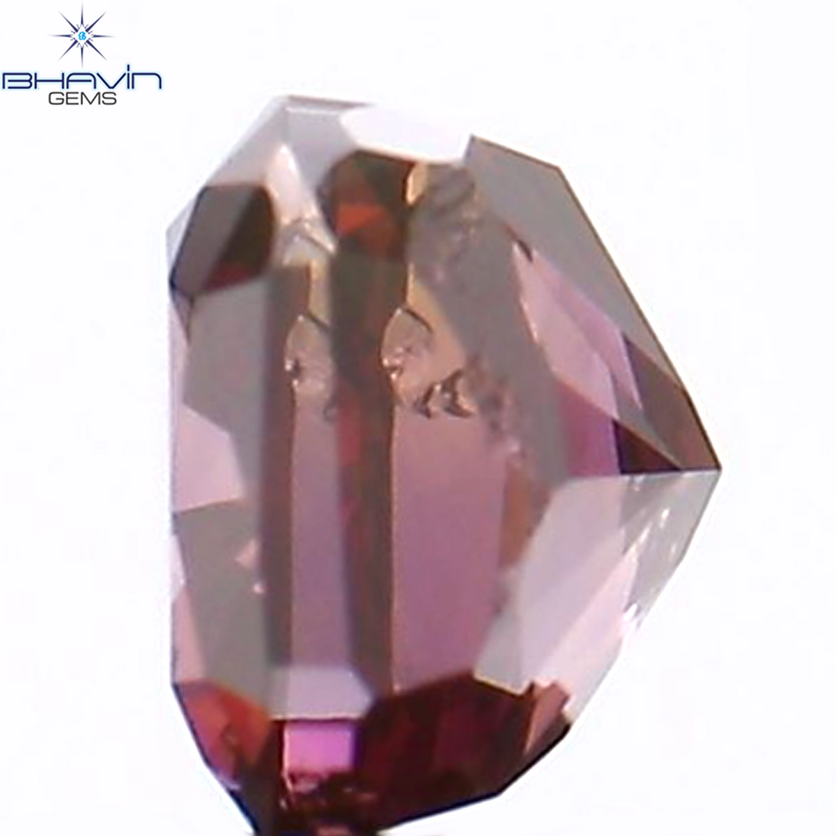 0.30 CT クッション シェイプ ナチュラル ルース ダイヤモンド エンハンスト ピンク カラー SI1 クラリティ (3.51 MM)