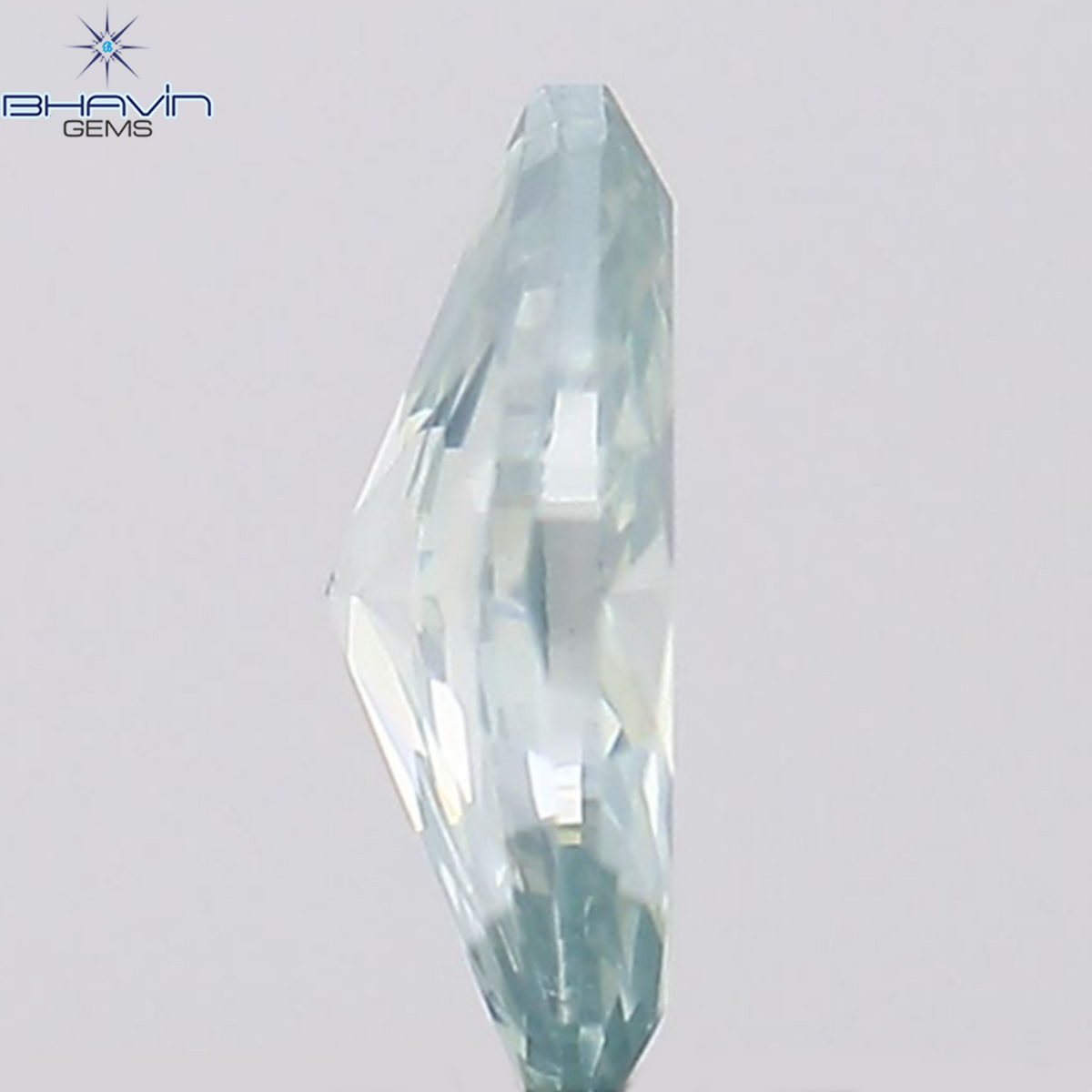 0.15 CT Natural Marquise Diamond Enhanced Bluish Green Color Clarity VS2 (4.95 MM)