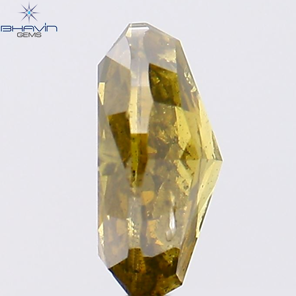 1.01 CT オーバルシェイプ 強化グリーンカラー 天然ダイヤモンド I1 クラリティ (7.20 MM)