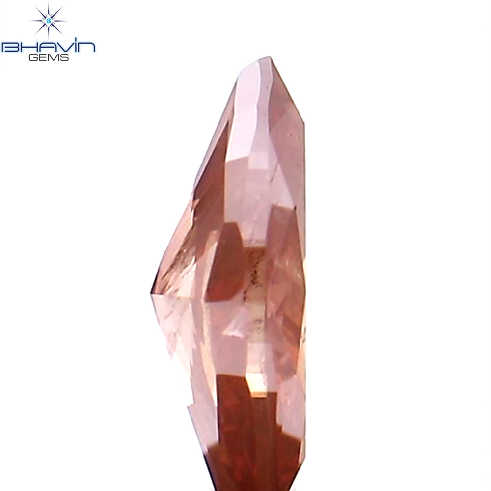 0.19 CT Marquise Shape Natural Diamond Pink Color I1 Clarity (5.40 MM)