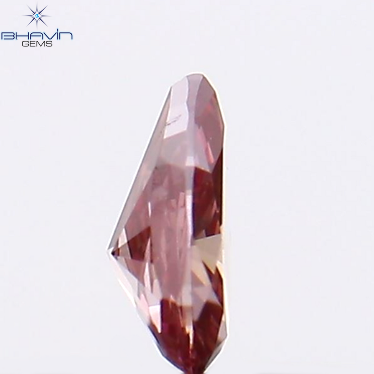 0.08 CT Natural Pear Diamond Enhanced Pink Color Clarity VS1 (3.58 MM)