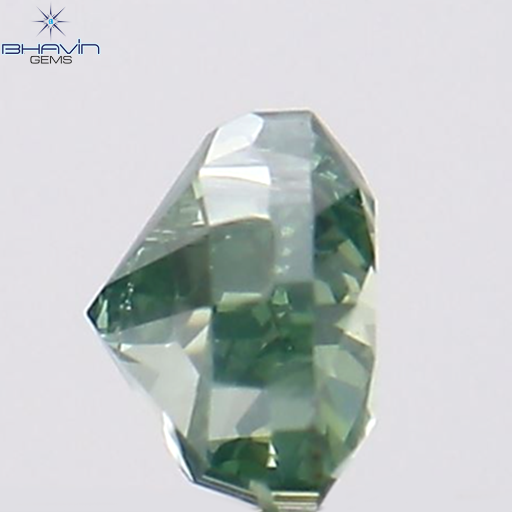 0.15 CT Heart Shape Natural Diamond Green Color VS1 Clarity (3.26 MM)