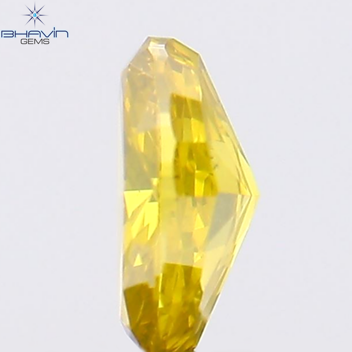 0.23 CT Natural Oval Diamond Enhanced Yellow Color Clarity SI1 (4.33 MM)