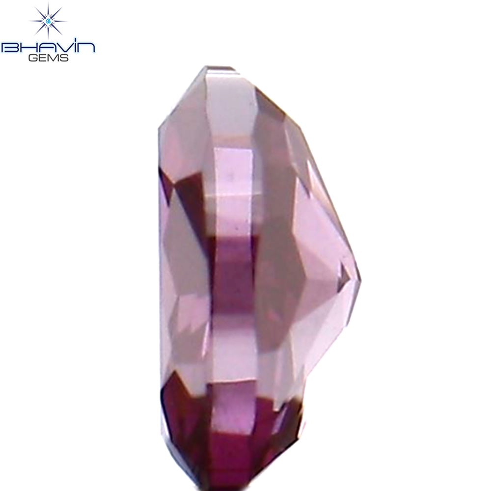 0.10 CT Natural Oval Diamond Enhanced Pink Color Clarity VS2 (3.44 MM)