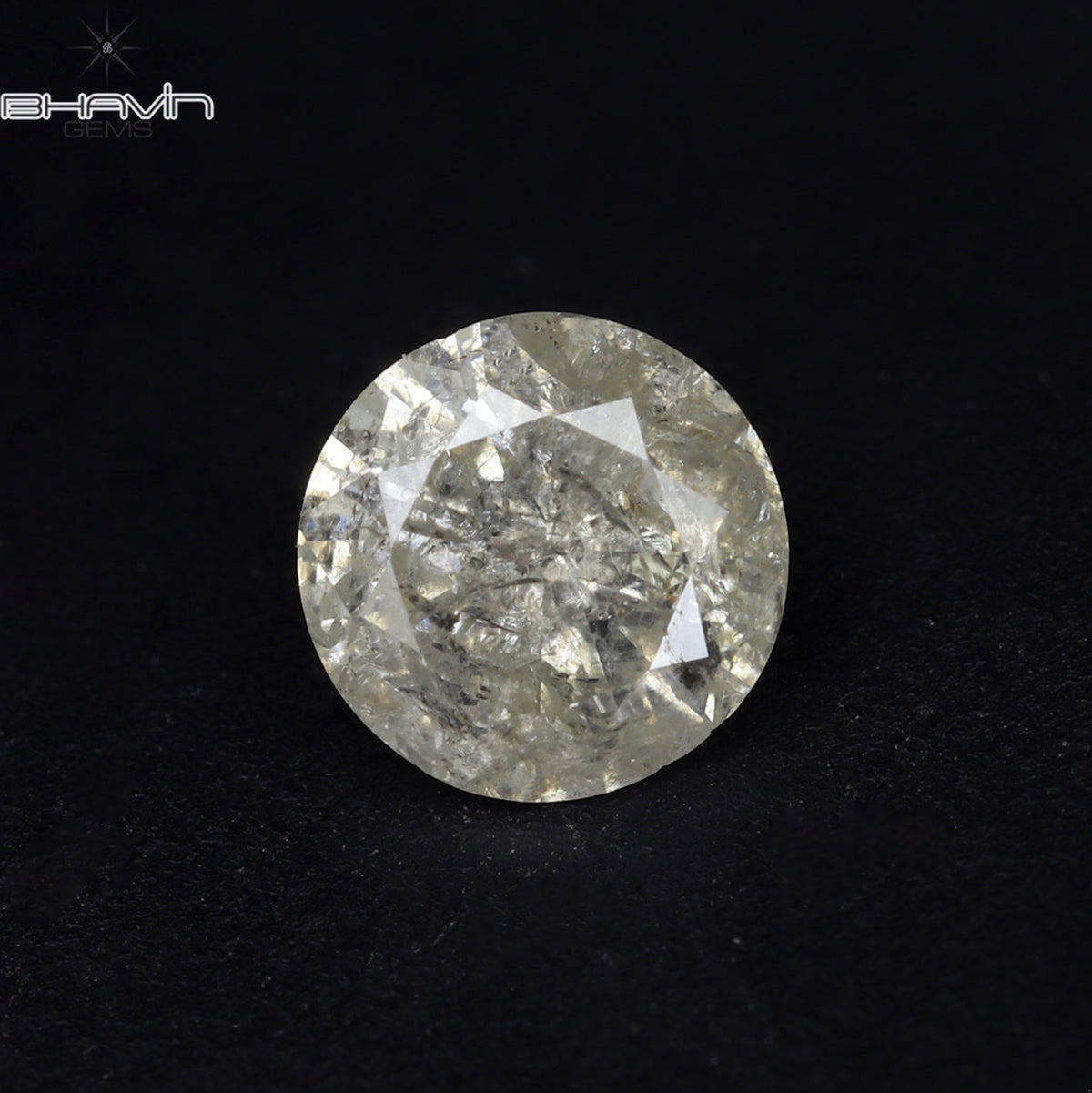 0.37 CT Natural Round Diamond White Color Clarity I3 (4.62 MM)