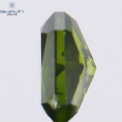 0.22 CT Radiant Shape Natural Diamond Green Color SI1 Clarity (3.88 MM)