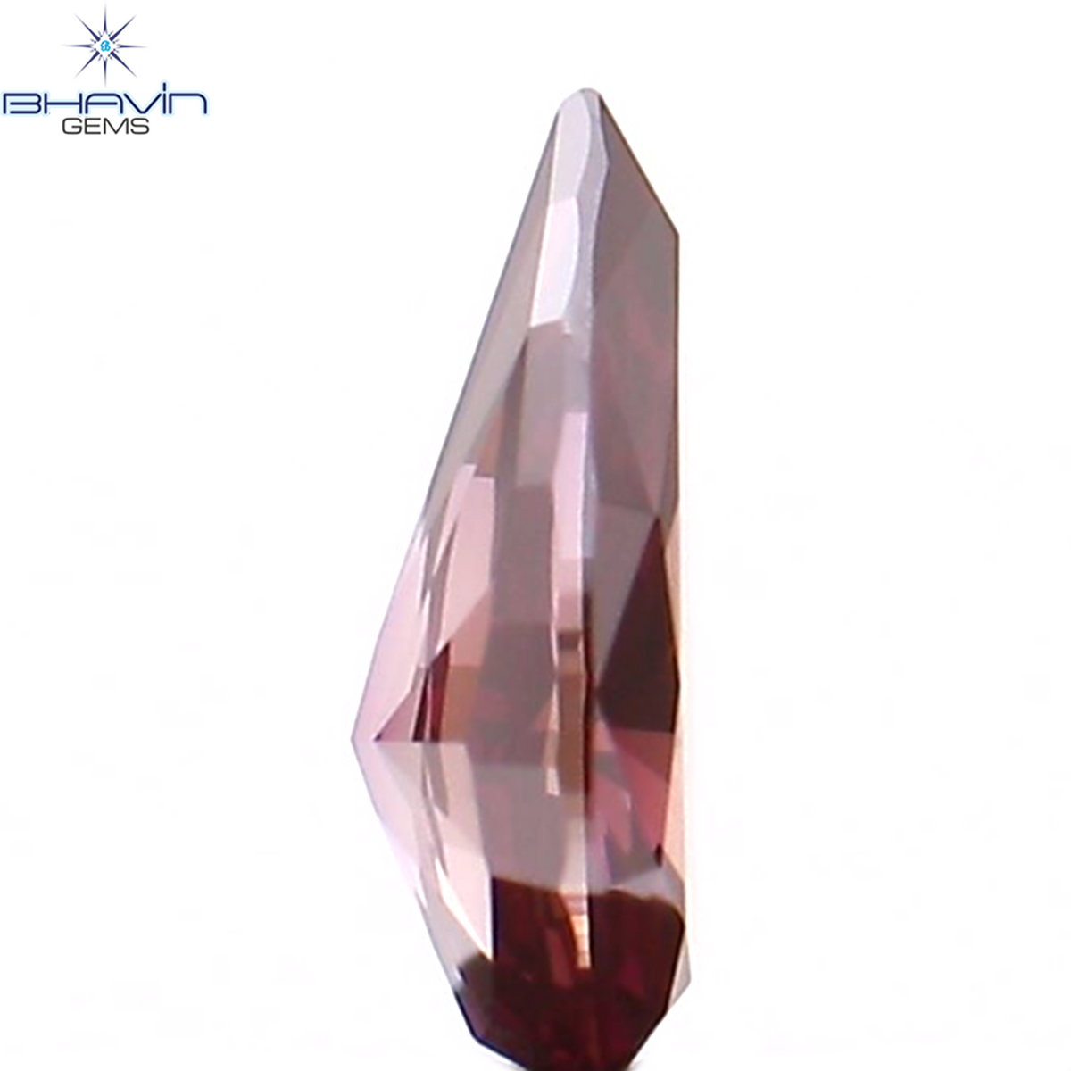 0.20 CT Natural Pear Diamond Enhanced Pink Color Clarity VS1 (5.24 MM)