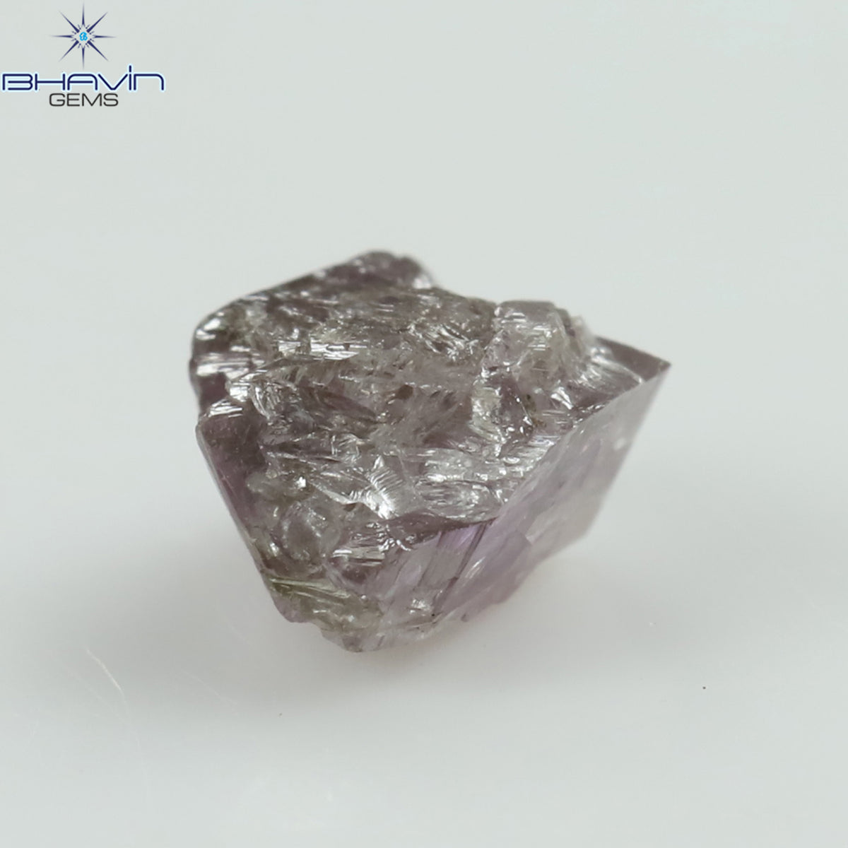 0.49 CT Natural Rough Diamond Pink Color Clarity I3 (4.90 MM)