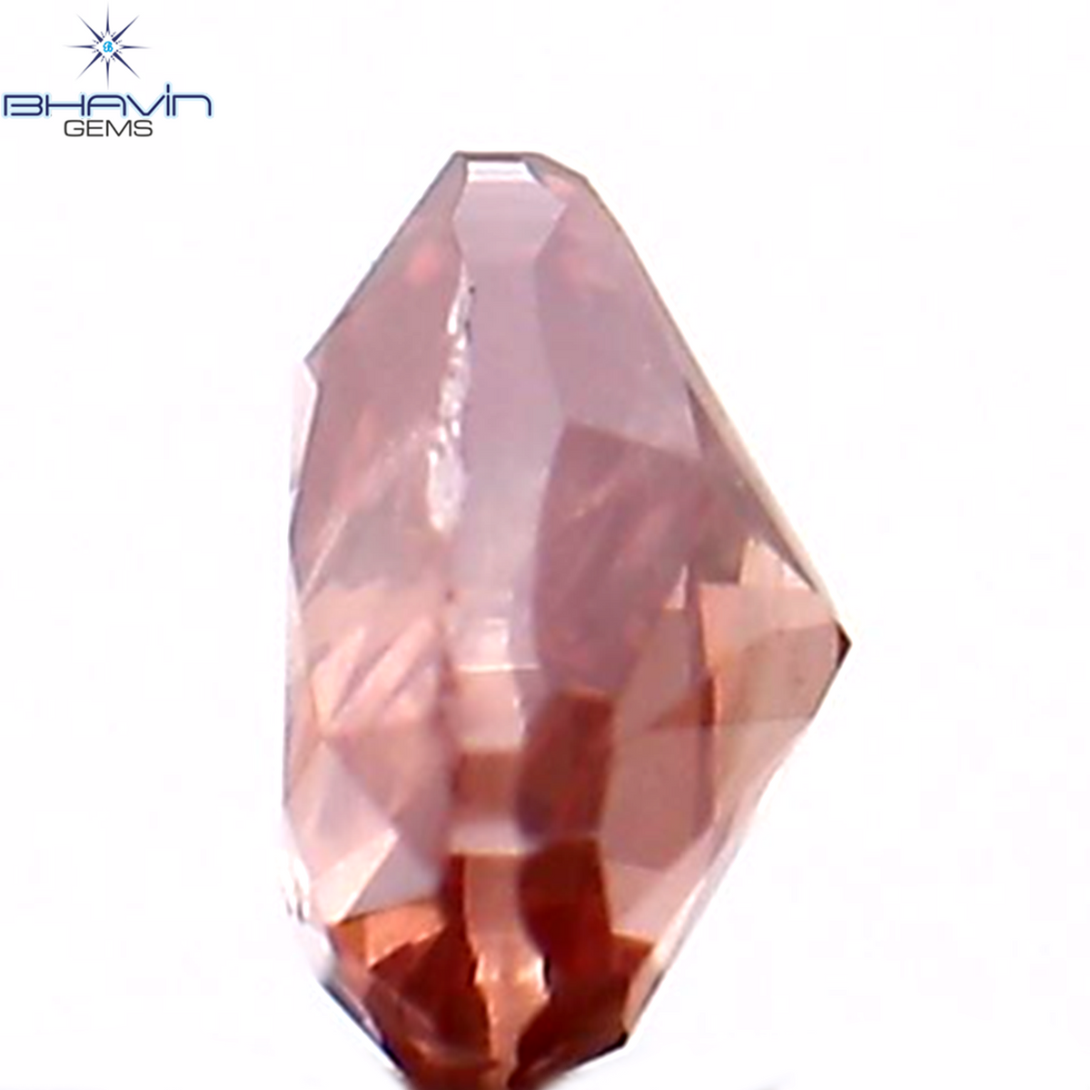 0.18 CT ハートシェイプ エンハンスト ピンク カラー ナチュラル ルース ダイヤモンド SI2 クラリティ (3.58 MM)