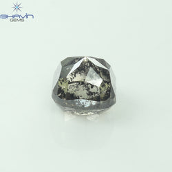1.11 CT Cushion Shape Natural Loose Diamond Salt And pepper Color I3 Clarity (5.09 MM)