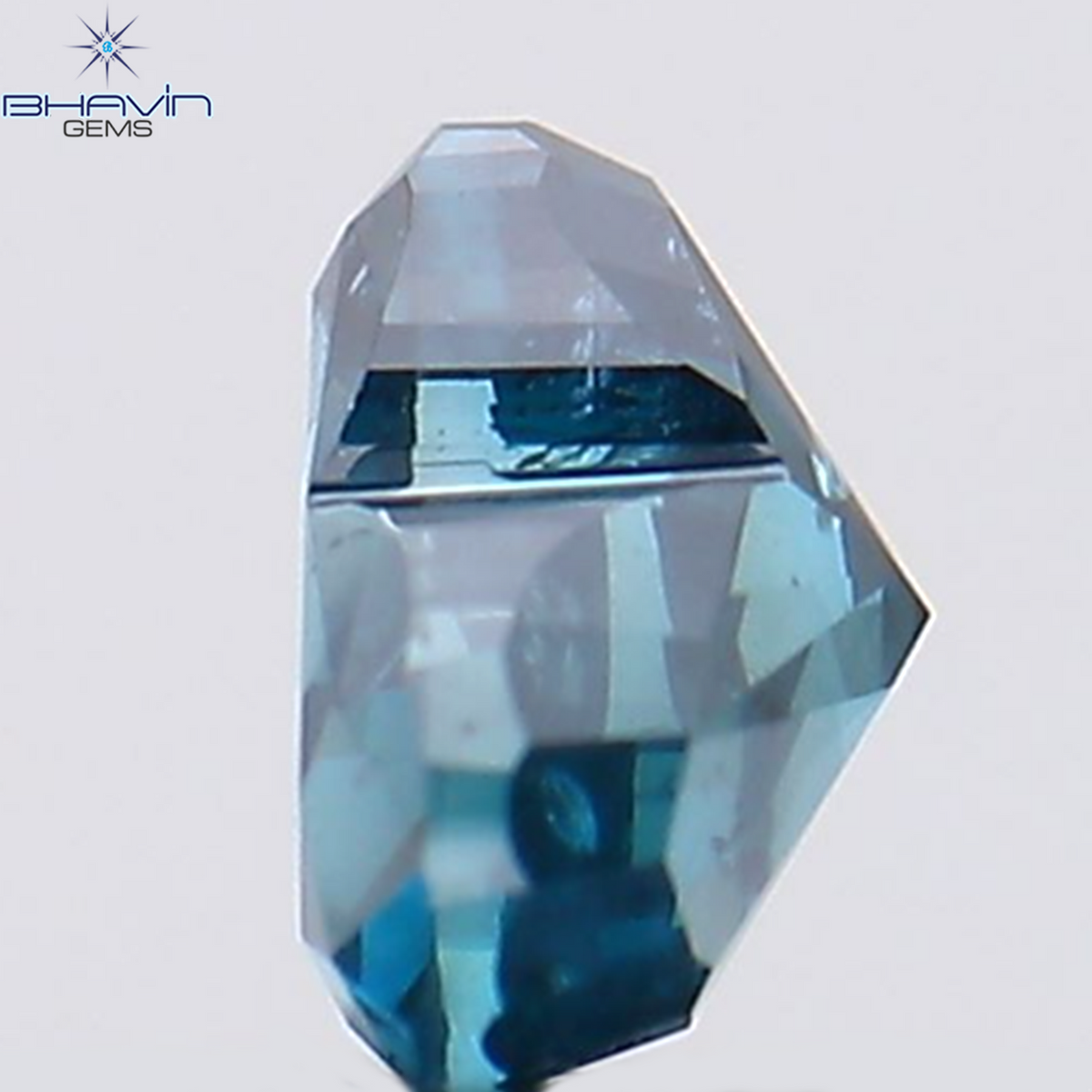 0.29 CT ハート シェイプ ナチュラル ダイヤモンド ブルー カラー SI2 クラリティ (4.22 MM)