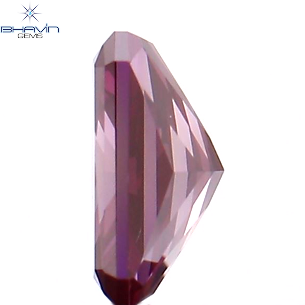 0.25 CT Natural Radiant Diamond Enhanced Pink Color Clarity VS1 (4.55 MM)
