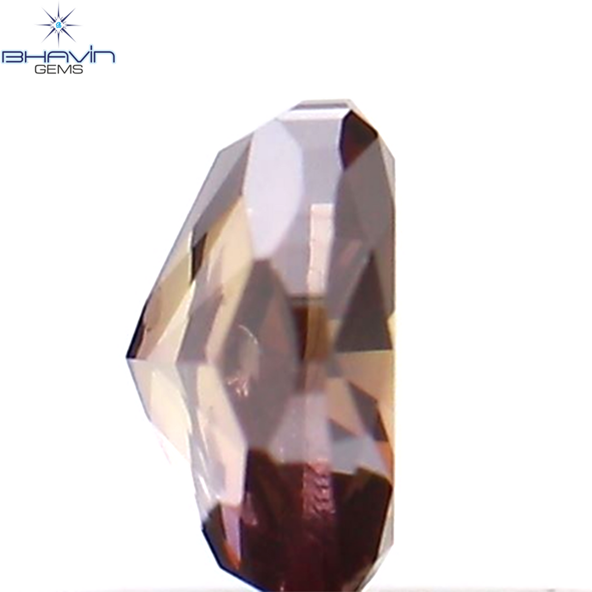 0.17 CT Natural Oval Diamond Enhanced Pink Color Clarity VS2 (3.58 MM)