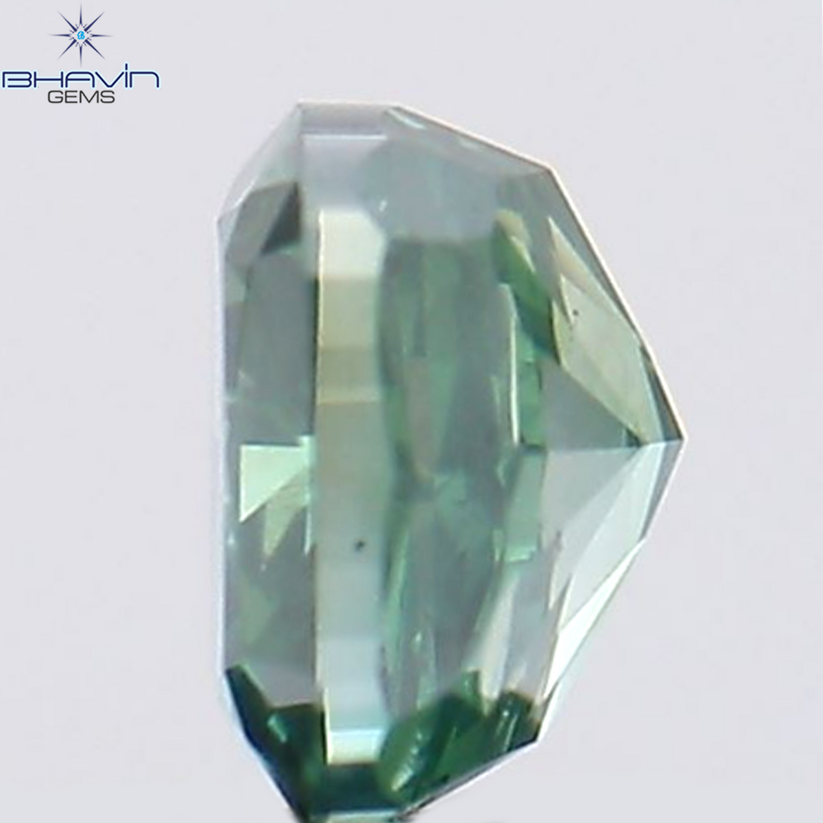 0.30 CT Natural Cushion Diamond Enhanced Blue Color Clarity SI1 (3.73 MM)