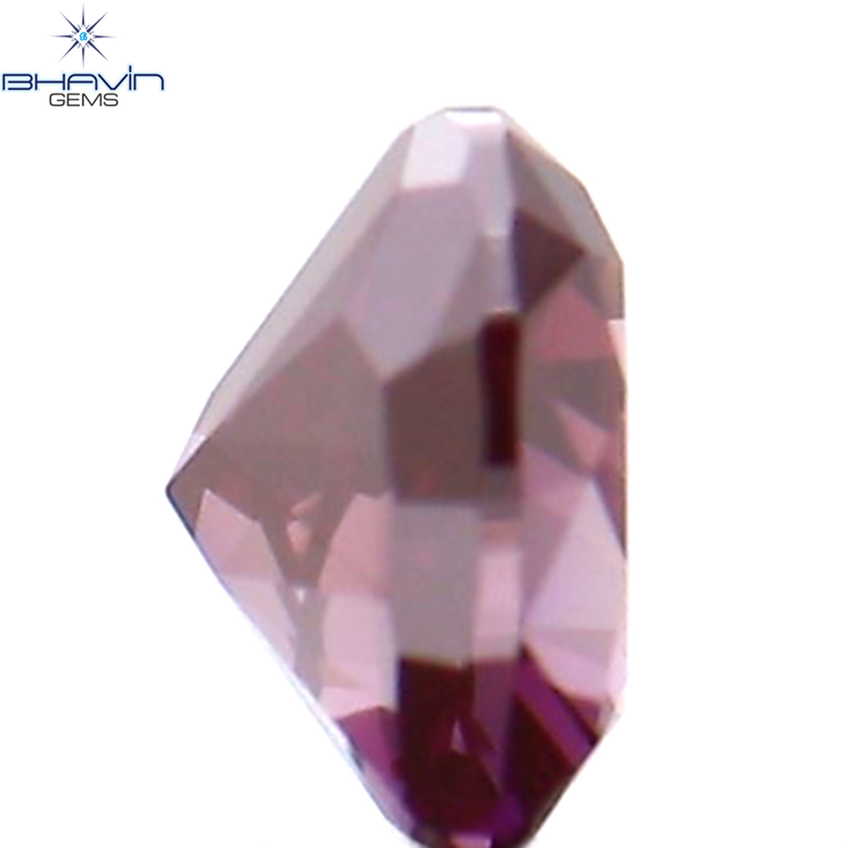 0.14 CT Natural Heart Diamond Enhanced Pink Color Clarity VS2 (3.66 MM)