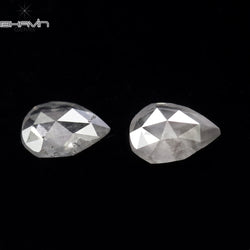 0.20 CT/2 ピース ペアシェイプ ナチュラル ダイヤモンド ホワイト カラー I3 クラリティ (3.71 MM)
