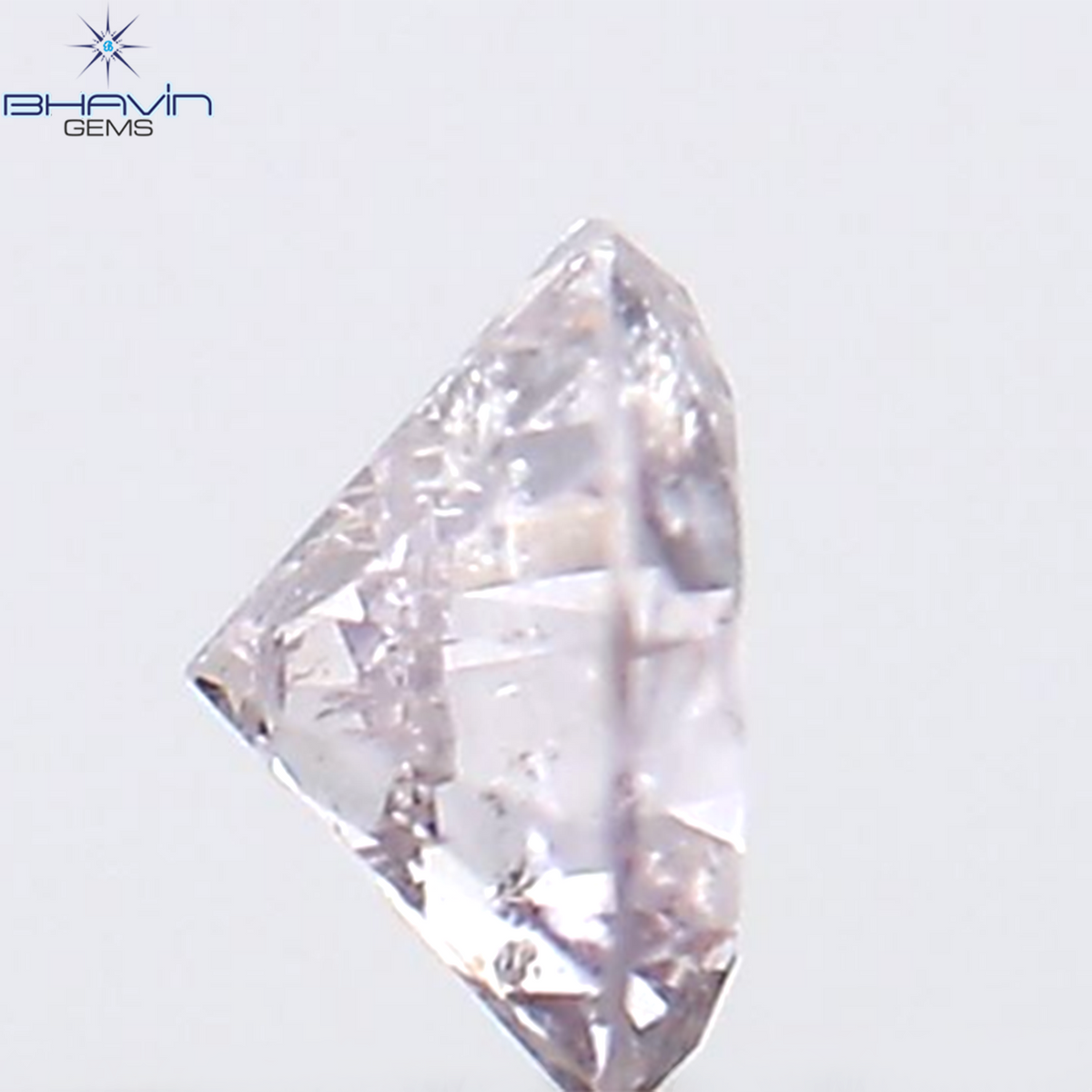 0.11 CT ラウンド シェイプ ナチュラル ダイヤモンド ピンク カラー I2 クラリティ (3.13 MM)