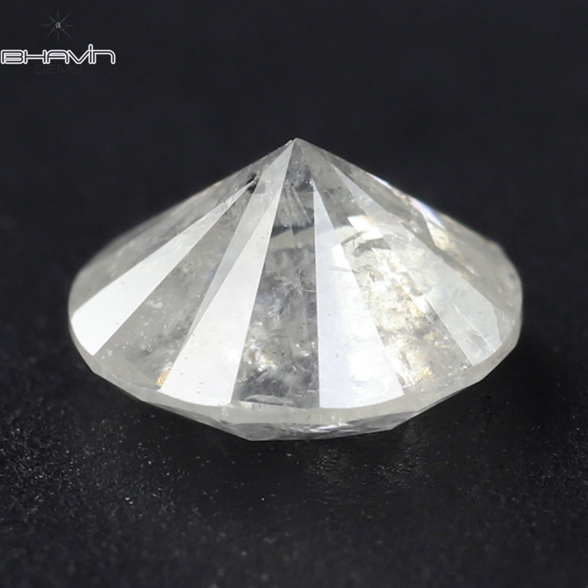 0.53 CT ラウンド シェイプ ナチュラル ダイヤモンド ホワイト カラー I3 クラリティ (5.15 MM)