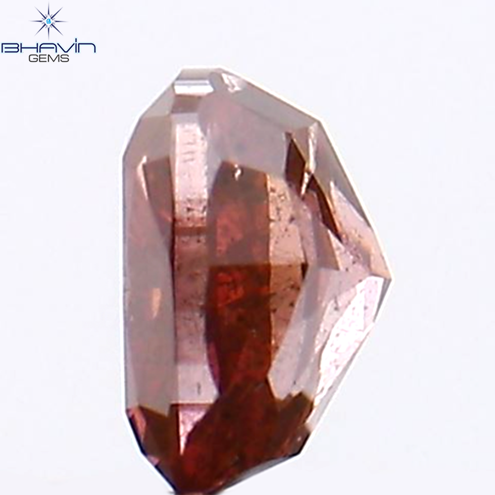 0.24 CT Natural Cushion Diamond Enhanced Pink Color Clarity I2 (3.60 MM)