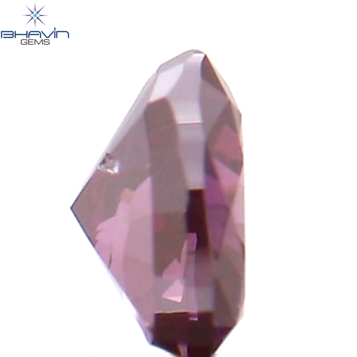 0.13 CT Natural Heart Diamond Enhanced Pink Color Clarity VS2 (3.46 MM)