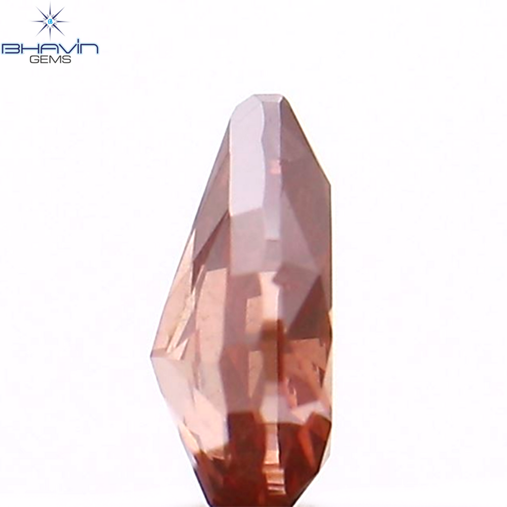 0.16 CT ペアシェイプ ナチュラル ダイヤモンド ピンク色 VS2 クラリティ (4.25 MM)