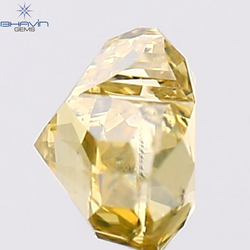 0.45 CT Heart Shape Natural Diamond Brown Yellow Color SI1 Clarity (4.73 MM)