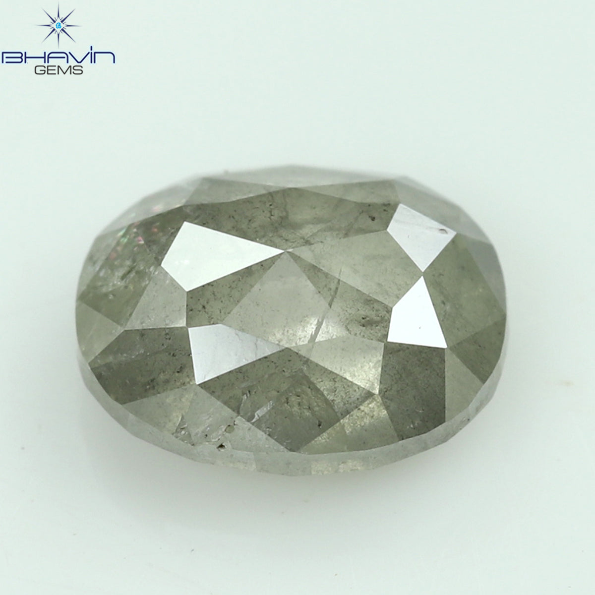 1.27 CT オーバルシェイプ ナチュラル ルース ダイヤモンド ホワイト ミルキー カラー I3 クラリティ (7.09 MM)